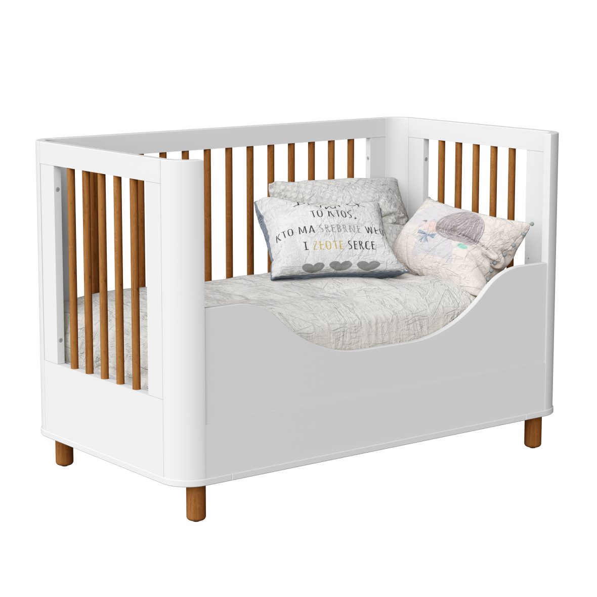 Mini Cama Boom Slim Nordic Branco